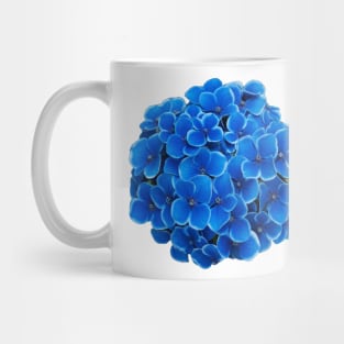 Blue Hydrangea Flower Art Print Mug